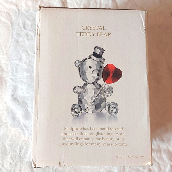 Godinger Shannon Teddy Bear Crystal Sculpture - Picture 2 of 7